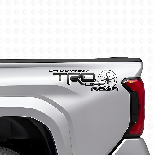 Kit de décalcomanies en vinyle TRD Off Road pour côté de benne Toyota Tacoma_1