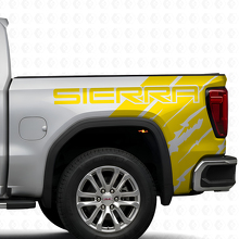 Kit d'autocollants en vinyle usé de style marqué pour le côté de lit GMC Sierra 2019_5