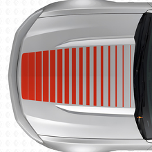 Autocollant en vinyle de capot style stroboscope pour Musclecar Musclecarmodel 2015-2020_4