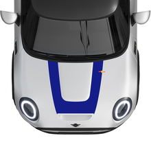 Autocollant vinyle bande rallye en U pour capot MINI Cooper S 2022-2024_3