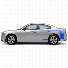 Autocollant vinyle personnalisé à bandes Tail Band pour bas de caisse Dodge Charger 2011-2014_2