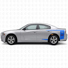 Autocollant en vinyle personnalisé avec bandes d’accent sur le flanc pour Dodge Charger 2011-2014_2