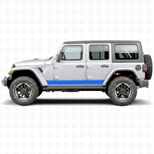 Autocollant Vinyle Décoratif à Bandes Latérales pour Jeep Wrangler 2018-2027_3