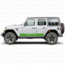 Autocollant vinyle latéral à rayures droites personnalisées pour Jeep Wrangler 2018-2027_4