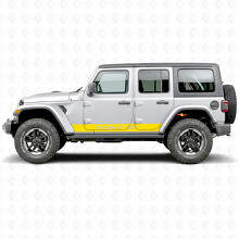 Autocollant vinyle latéral à rayures droites personnalisées pour Jeep Wrangler 2018-2027_6