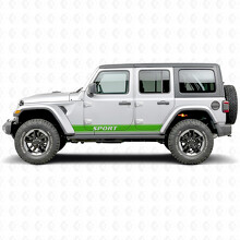 Autocollant vinyle latéral avec contour de lettrage Sport pour Jeep Wrangler 2018-2027_5