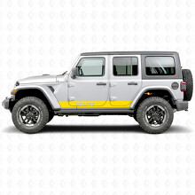Autocollant Vinyle Latéral Rayures Droites Lettrage Sport pour Jeep Wrangler 2018-2027_6