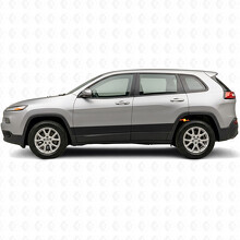 Autocollant Vinyle Latéral à Bandes Droites pour Jeep Cherokee 2014-2023_2
