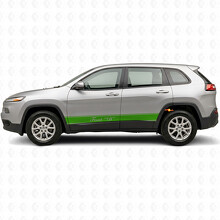 Autocollant Vinyle Décalque Latéral avec Bandes de Contour Personnalisées pour Jeep Cherokee 2014-2023_4