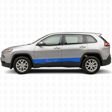 Sticker Vinyle Latéral à Rayures Droites Personnalisées pour Jeep Cherokee 2014-2023_4