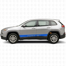 Décalque Vinyle Latérale à Rayures avec Contour de Texte Personnalisé pour Jeep Cherokee 2014-2023_3