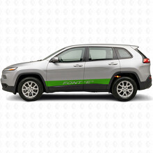 Autocollant vinyle latéral à rayures droites personnalisées pour Jeep Cherokee 2014-2023_5