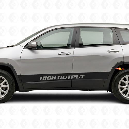 Autocollant vinyle latéral à bandes droites haute performance pour Jeep Cherokee 2014-2023_1