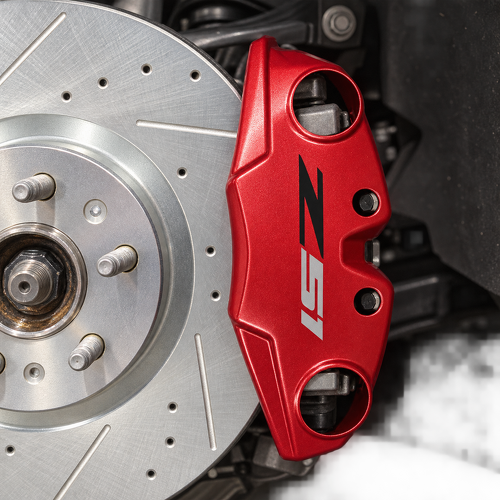 Ensemble de 4 autocollants en vinyle pour étrier de frein compatible avec Chevrolet Corvette C8 Z51