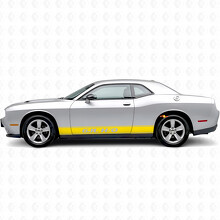 Autocollant Vinyle Décoratif de Bas de Caisse à Rayures 6.1L H/O pour Dodge Challenger_5