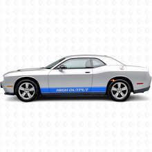 Autocollant vinyle latéral à bandes de contour haute puissance pour Dodge Challenger_2