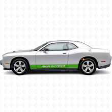 Autocollant vinyle latéral à bandes de contour haute puissance pour Dodge Challenger_3