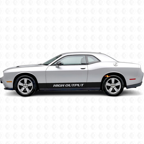 Autocollant latéral à bandes droites haute performance pour Dodge Challenger
