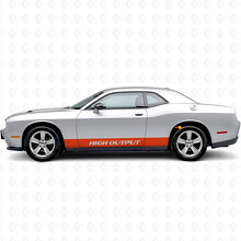 Autocollant latéral à bandes droites haute performance pour Dodge Challenger_4