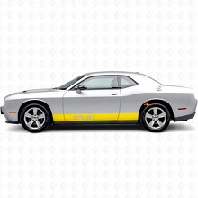 Autocollant en vinyle latéral à bandes droites sport pour Dodge Challenger_5