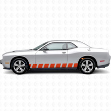 Autocollant Déco Latéral Vinyle à Rayures Style Bloc pour Dodge Challenger_4
