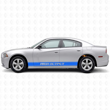 Autocollant Vinyle Latéral à Bandes de Contour Haute Puissance pour Dodge Charger 2011-2014_2