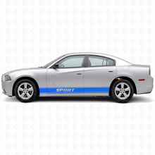 Autocollant Vinyle Décoratif Bandes Sportives Latérales pour Dodge Charger 2011-2014_2