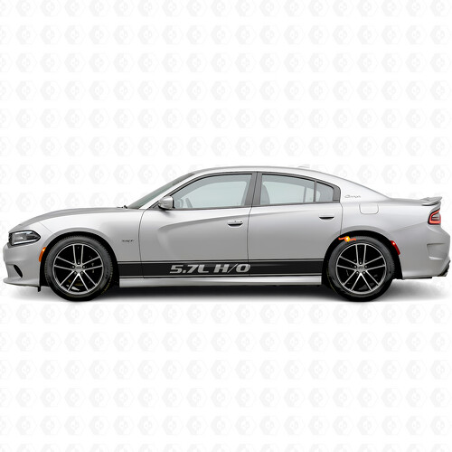 Autocollant en vinyle bandes de contour 5.7L H/O latéral pour Dodge Charger 2015-2026