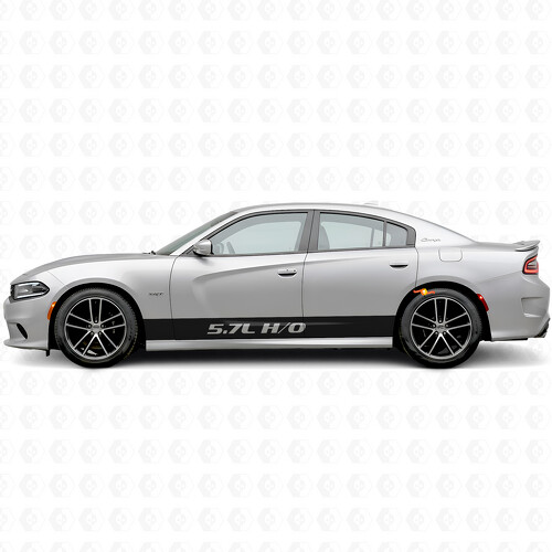 Bandelettes latérales droites H/O 5.7L en vinyle autocollant pour Dodge Charger 2015-2026
