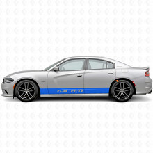 Autocollant vinyle latéral à bandes droites H/O 6.1L pour Dodge Charger 2015-2026_2