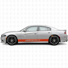 Autocollant vinyle latéral à bandes de contour haute puissance pour Dodge Charger 2015-2026_4