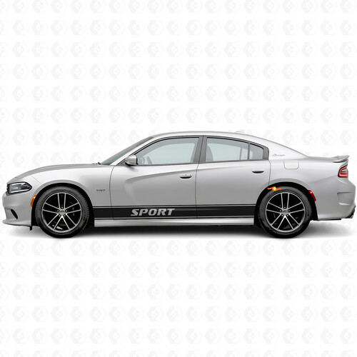 Autocollant Vinyle Bande Latérale Contour Sport pour Dodge Charger 2015-2026