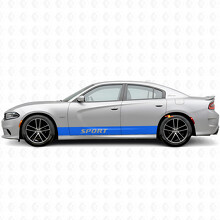 Autocollant Vinyle Latéral Sport à Bandes Droites pour Dodge Charger 2015-2026_2