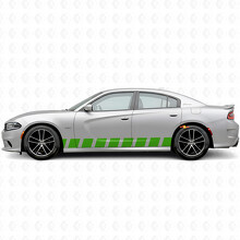 Autocollant vinyle latéral à rayures style bloc pour Dodge Charger 2015-2026_3