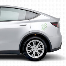 Autocollant vinyle latéral pour robot de recharge Tesla Model Y_3