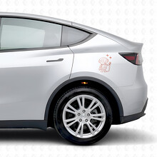 Autocollant vinyle latéral pour robot de recharge Tesla Model Y_4