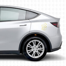 Autocollant vinyle latéral pour robot de recharge Tesla Model Y_5