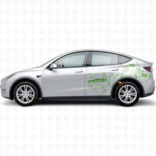 Autocollant vinyle latéral style triangle Future In Motion pour Tesla Model Y_3