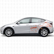 Autocollant vinyle latéral style triangle Future In Motion pour Tesla Model Y_4