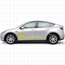 Autocollant Vinyle Changement de Porte Latérale pour Tesla Model Y_5