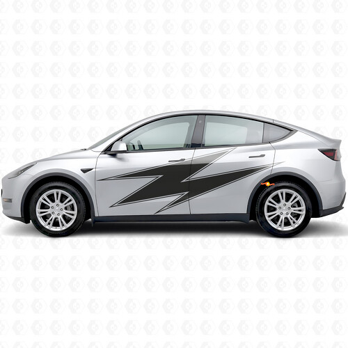 Autocollant vinyle avec contour lumineux pour Tesla Model Y