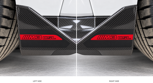 2pcs pour BMW M3 CSL Splitter Avant Autocollant Vinyle Paire pour BMW M3 CSL 2024