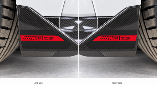 2pcs pour BMW M3 CS Splitter avant Autocollant Vinyle Paire pour BMW M3 CS 2024