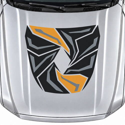 Autocollant en vinyle géométrique diamant Iris Obsidienne pour capot Toyota Tundra XK70 2021-présent