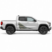 Autocollant en vinyle pour porte latérale avec lames inclinées Kestrel Wake pour GMC Canyon_2