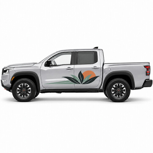 Autocollant en vinyle Agave Solstice Desert Sun pour porte latérale Nissan Frontier