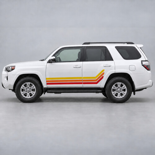 Autocollant Vinyle Latéral Rayures Heritage Low Sweep pour Toyota 4Runner N280 2009-2024_1