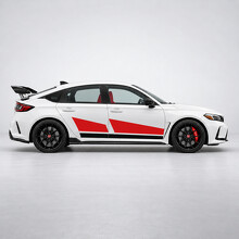 Autocollant vinyle latéral Apex Split Racing Graphics pour Honda Civic 2023_2