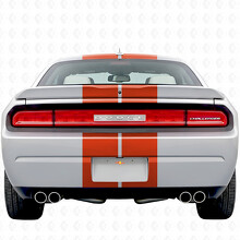 Kit complet d'autocollants vinyle à bandes doubles avec texte personnalisé pour Dodge Challenger 2008-2014_6