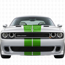 Kit complet d'autocollants vinyle à bandes doubles avec texte personnalisé pour Dodge Challenger 2008-2014_7